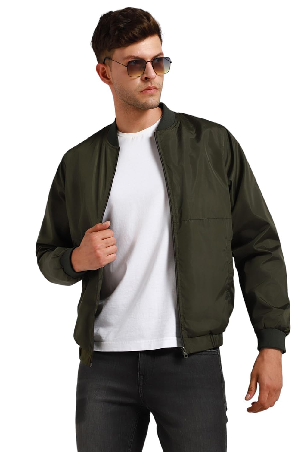 dennis lingo Regular Fit Full Sleeves Rib Collar Solid Men Jacket-picture-44