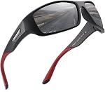 PUKCLAR Polarized Sports Sunglasses Men&Women TR90 UV400 CAT.3 Protection for Outdoor Activities Running Cycling Driving Golf
