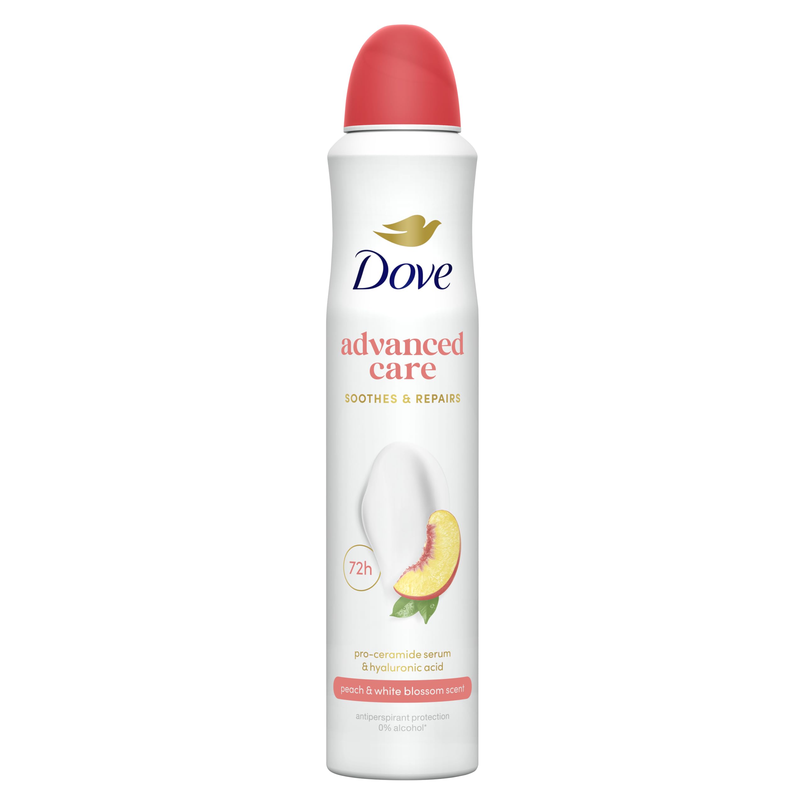 Dove Women's White Advanced Care 'Antiperspirant' Spray Peach& Blossom, 3X200ml In