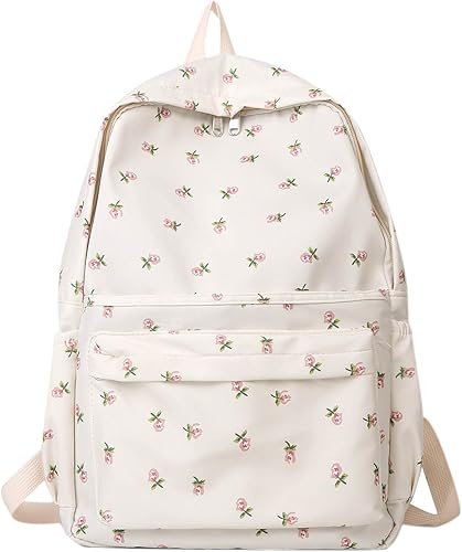 Graywhsky Bolsa para niñas, bolsas escolares para escuela japonesa, escuela al vapor, bolsas y mochilas, mochila para hombres y trabajo, Blanco-C