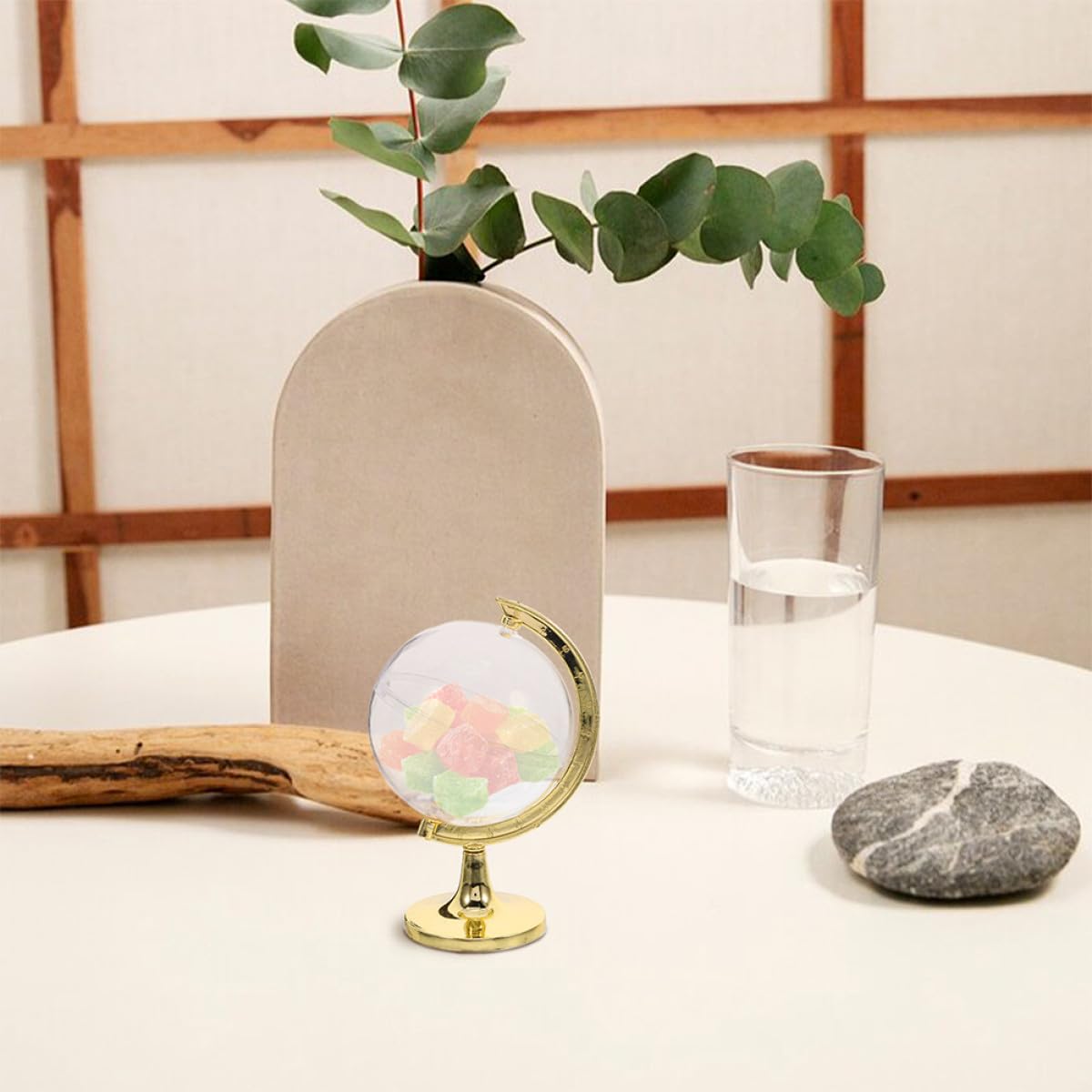 Homoyoyo Lot de 20 Boîtes à Dragées de Globe Doré Petites Boîtes à Bonbons pour Mariage et Shower Contenants Décoratifs à Remplir Rangement Pratique pour Présents d'Invités