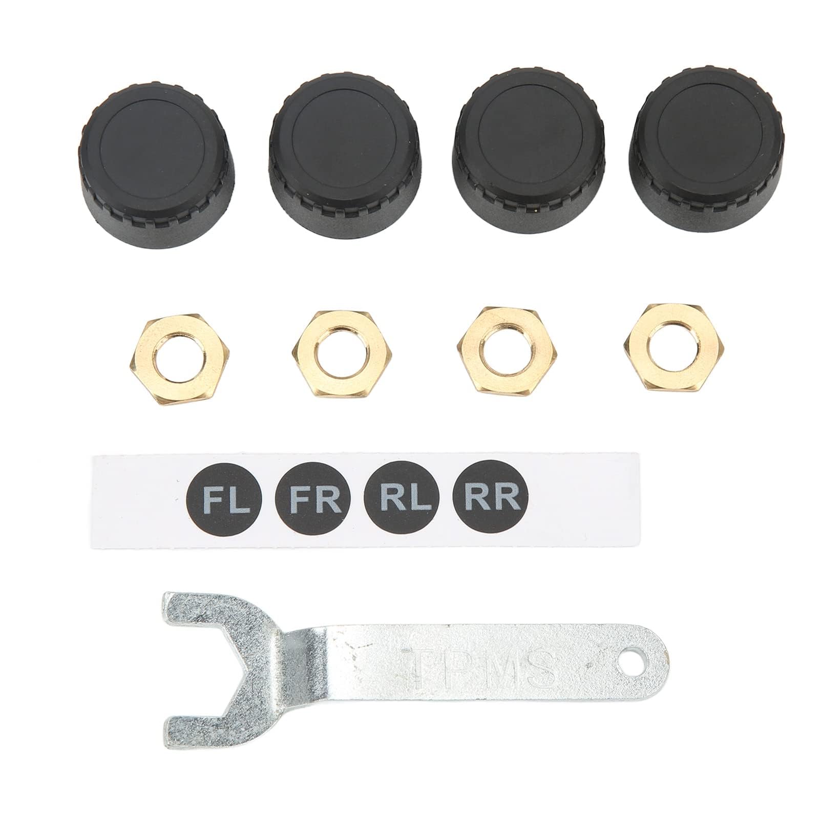 Cocoarm Sensor de Presión de Neumáticos, TPMS Bluetooth 5.0, Kit de 4 Sensores Externos para Coche, Monitor de Temperatura y Presión en Tiempo Real