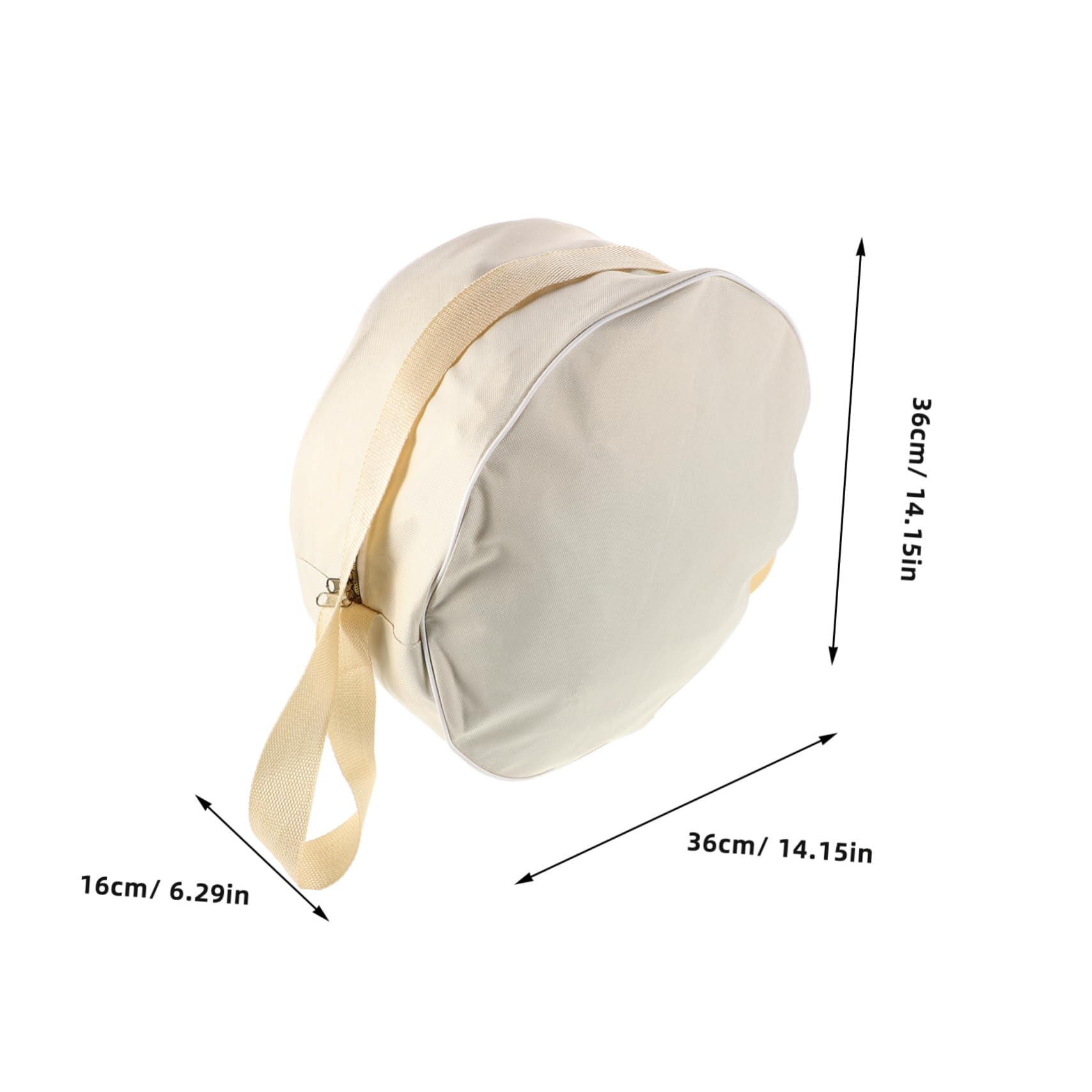 BCOATH Yoga Wheel Storage Bag Yoga Accessories Fitness Bag Gym Accessories for Women Beige Polyester