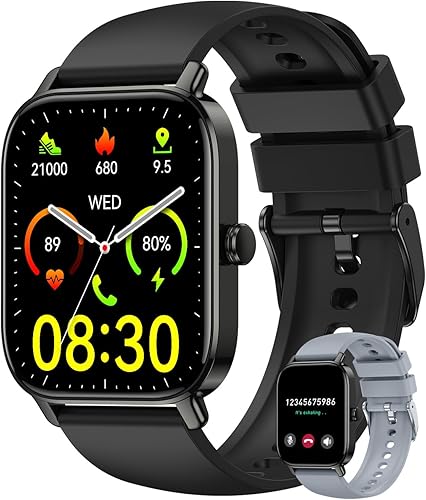 Reloj inteligente para mujeres y hombres Fitness hacer respuesta llamada, relojes digitales para hombre, resistente al agua, reloj inteligente para