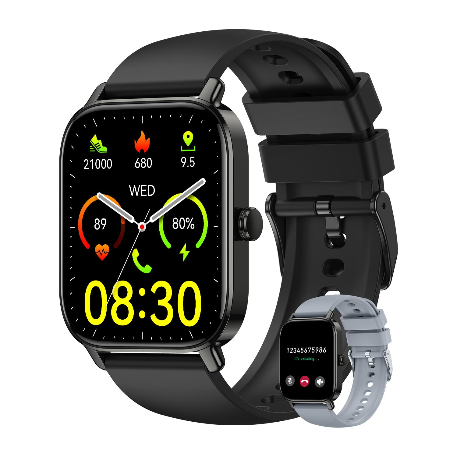 Smart Watch for Women Men Fitness: Make Answer Call Digital Mens Watches Waterproof Running Smartwatch for Android Phone iPhone Samsung Compatible