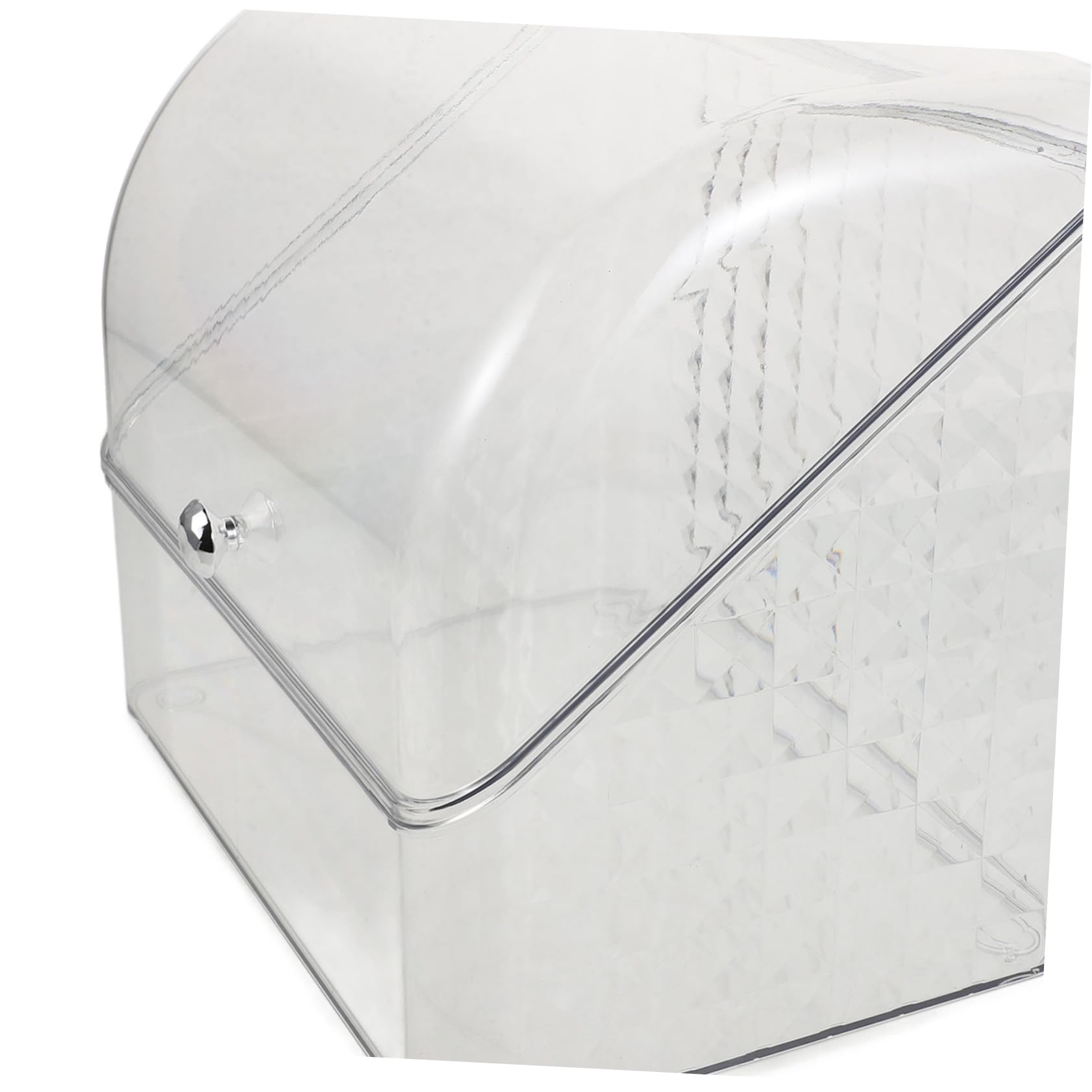 Zerodeko Boîte de Rangement Maquillage avec Couvercle Organisateur Cosmétiques Pet PP Rangement Spacieux Élégant pour Salle de Bain Bureau