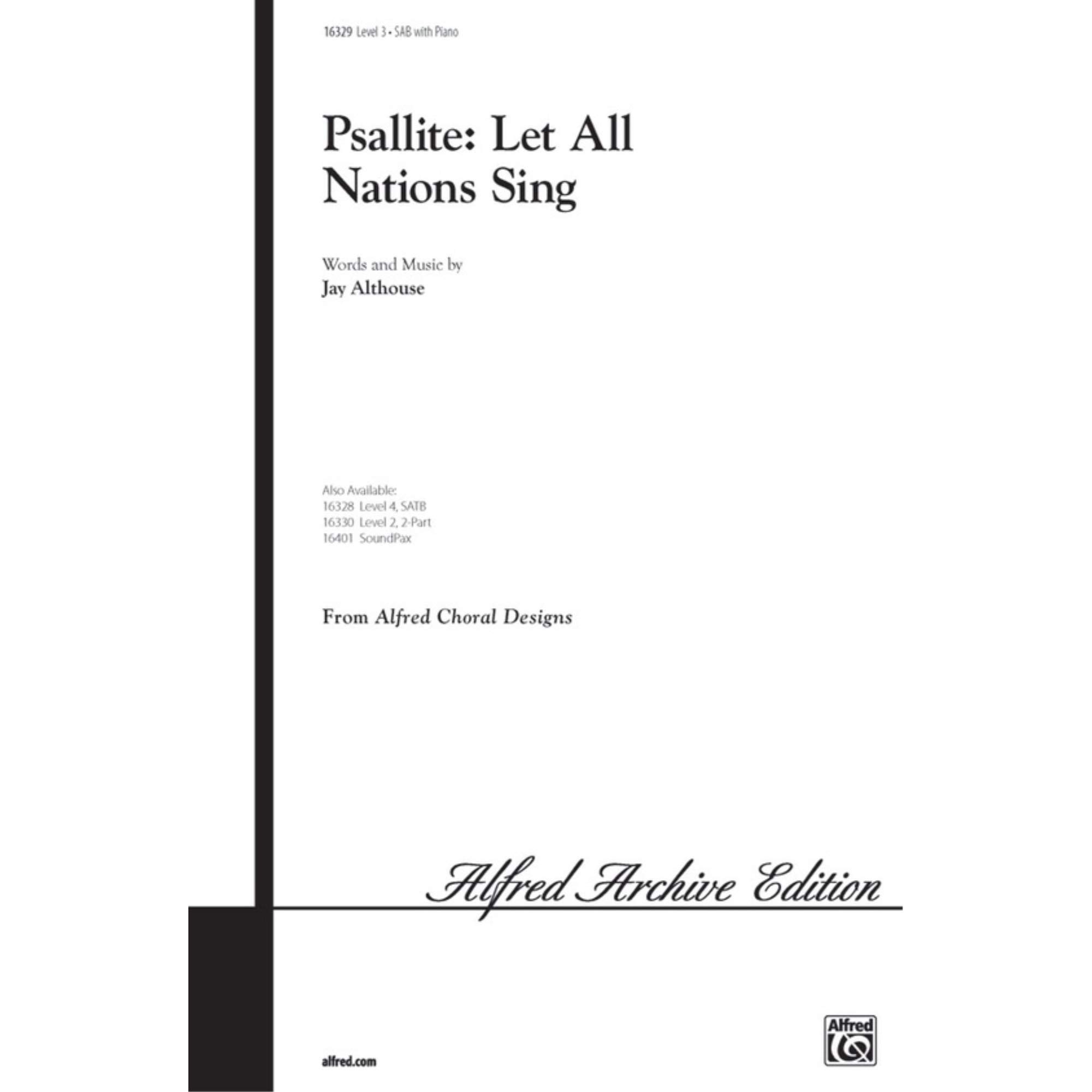 Althouse: Psallite: Let All Nations Sing