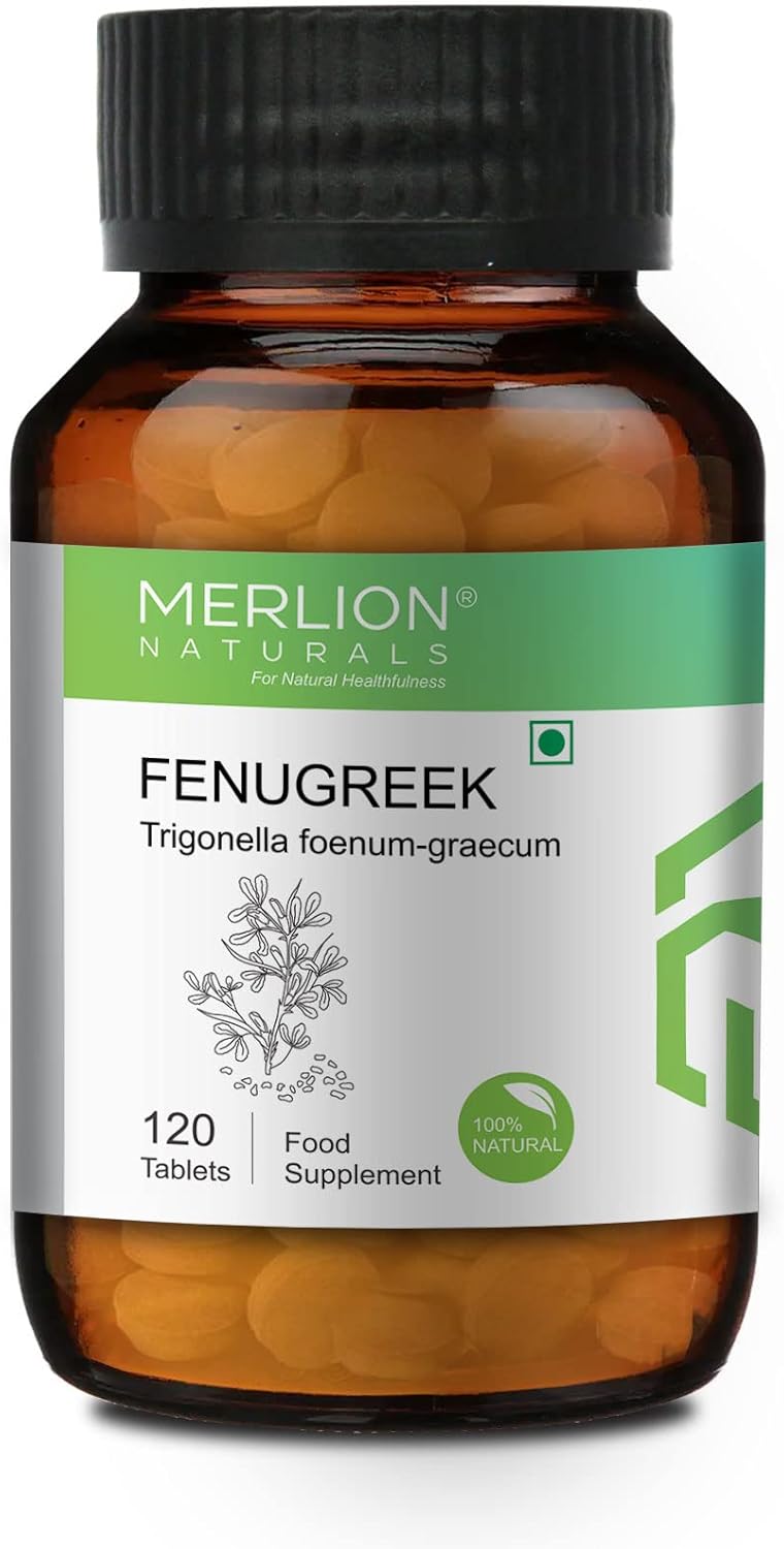 Fenugreek Tablets by Merlion Naturals Trigonella foenumgraecum