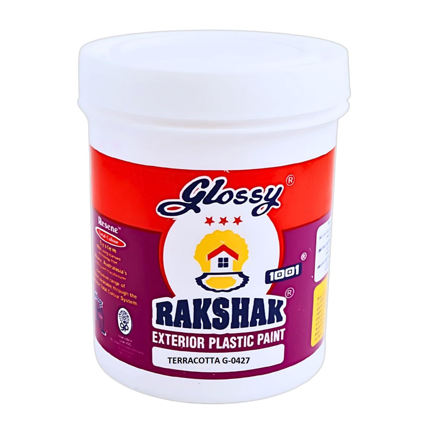 1001 Rakshak Ultimate Exterior Emulsion | Advanced Weatherproof & Anti-Algal Protection | Water-Based, Long-Lasting Outdoor Paint For Walls & Outdoor Surfaces.