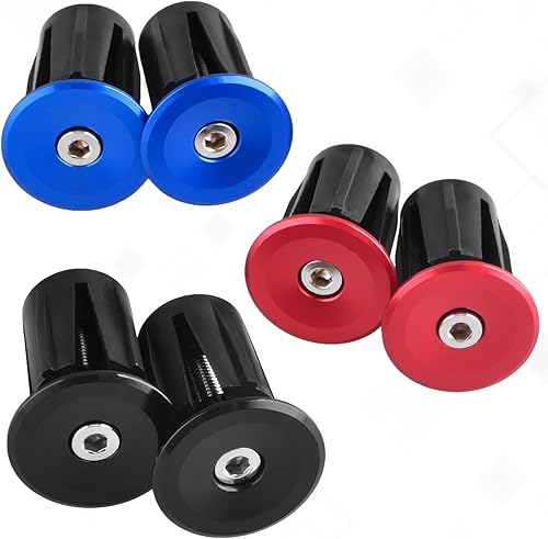 Miniatura 8 de TRIWONDER Tapones de extremo de barra de aluminio para manillar de bicicleta, tapas de barra de bloqueo expandibles, agarre para bicicleta de