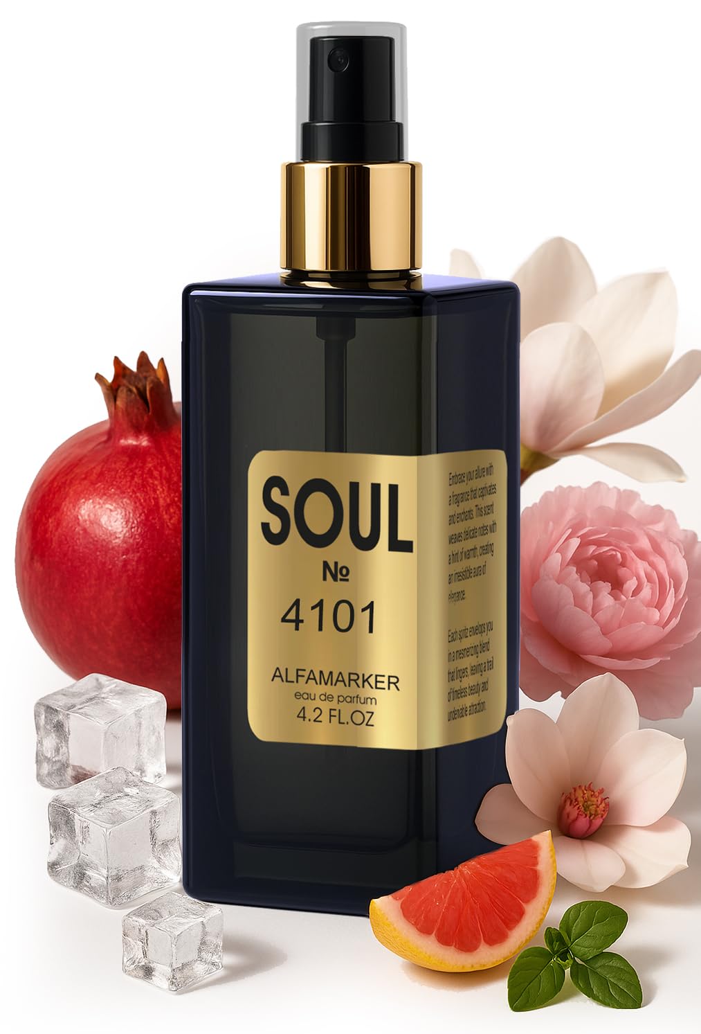 ALFAMARKER SOUL 4101 Bright Ice Crystal Perfume for Women Long Lasting Eau de Parfum Spray 4 0 Fl