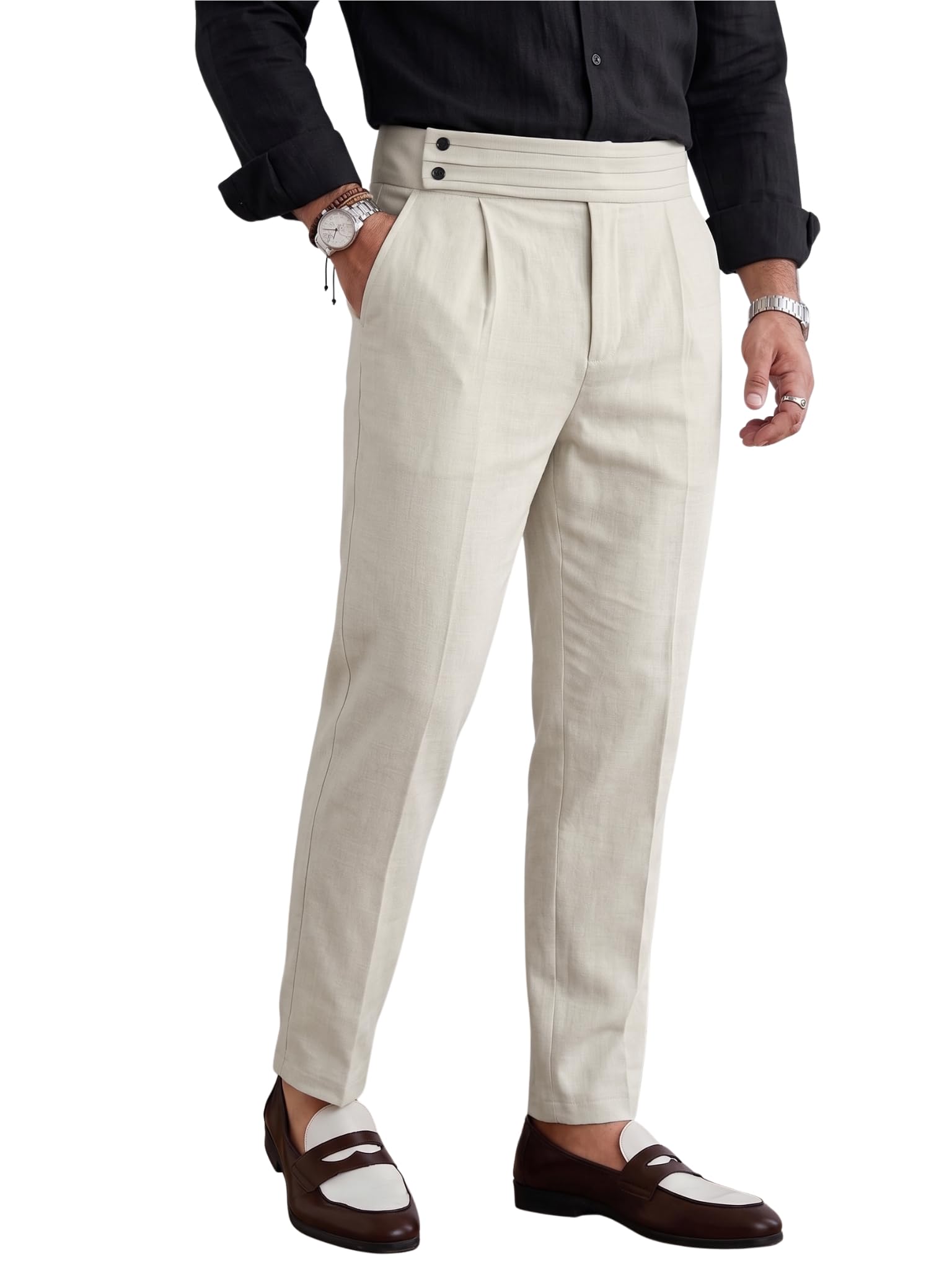 toplot Men's Regular Fit Causal Trouser || Men's Pant || Belt Trouser for Men (5277)-picture-45