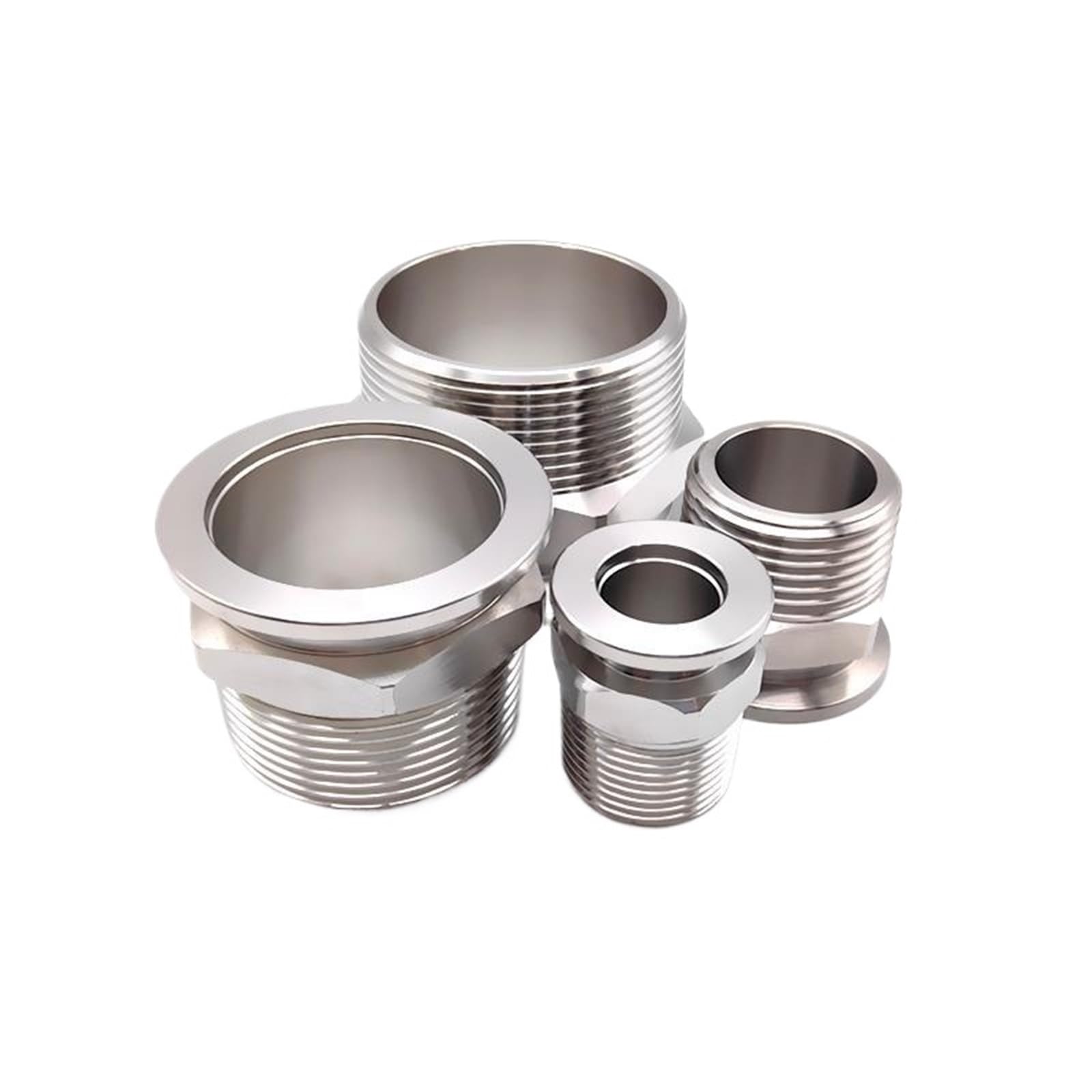 Adaptador de junta hexagonal KF25 de acero inoxidable 304 con rosca externa de 1/2 BSPT