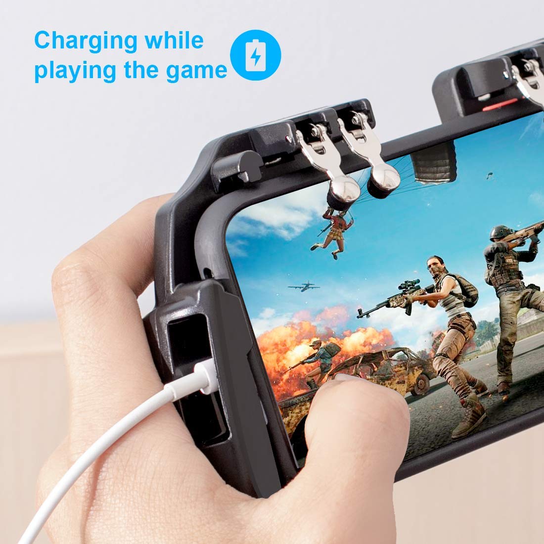 Amazon.co.jp: モバイルゲームコントローラー アップグレード6本指操作