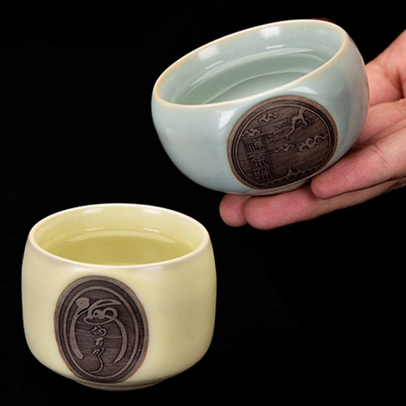 お猪口 ⑲ 4点セット Amazon.co.jp: 4個セット お猪口セット ぐい呑み おちょこ 盃 酒器