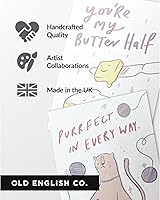 Vista 6 de Old English Co. Daschund Dog Very Special - Tarjeta de cumpleaños para ella, bonita tarjeta de cumpleaños floral Daschund para ella, lindas tarjetas