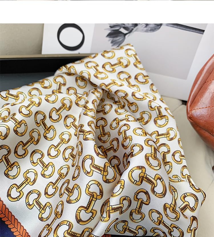 Square Headscarf Neck Silk Scarf for Women Perfect Fashion Gift - Image 3