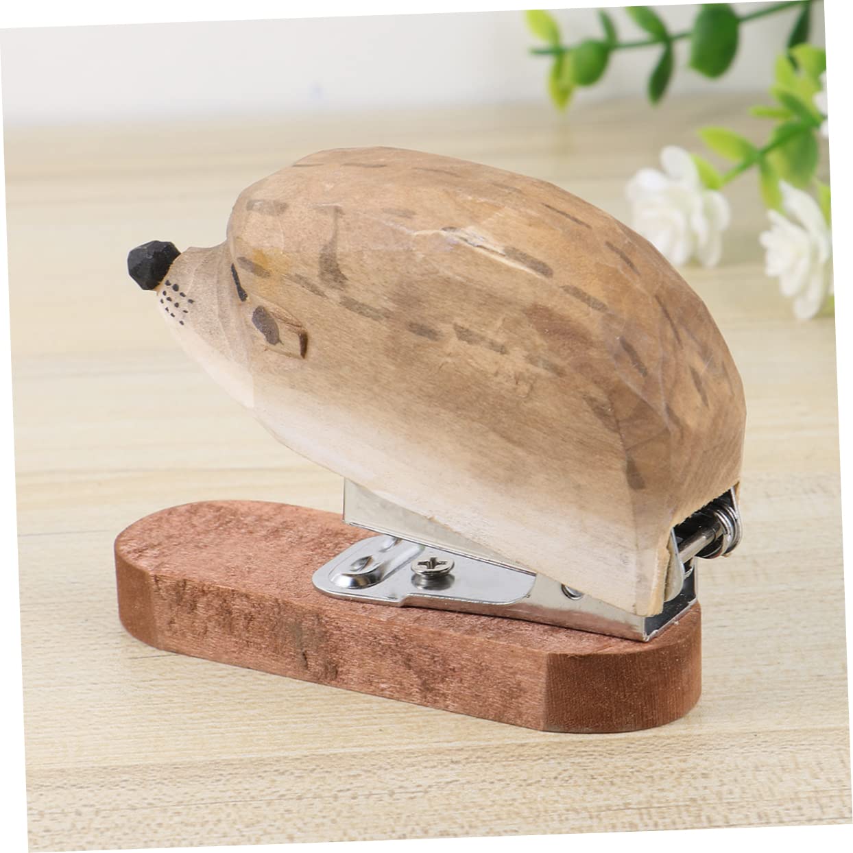 2 Pz Cucitrice Manuale Cucitrici Per Scrivania Cucitrice Per Studenti Punzonatrice Carina Mini Per Bambini Con Graffette Di Legno