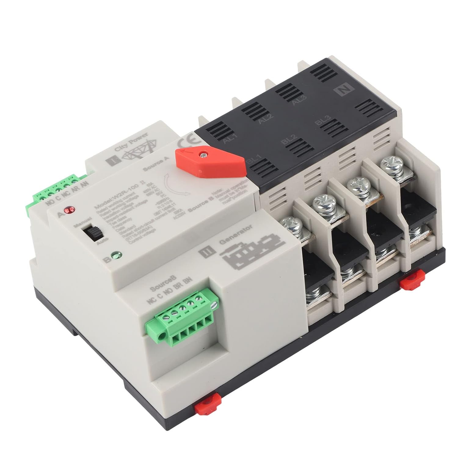 Dual Power Automatic Transfer Switch Power Transfer Switch Mini ATS