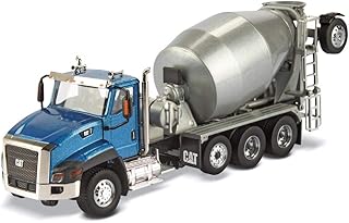 1:50 1:50 Caterpillar CT660 Day Cab Tractor with Metal McNeilus Concrete Mixer - Diecast Masters 85664 Transport Series