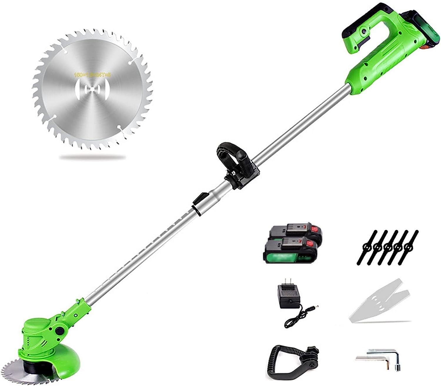 Cortacésped inalámbrico de 600W con batería recargable para recortador de césped pequeño