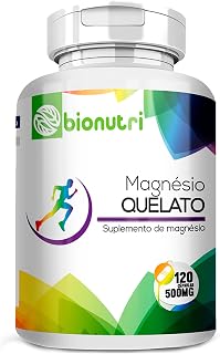 Magnesio Quelato Concentrado 100% Puro 120 Caps 500 Mg - Bionutri