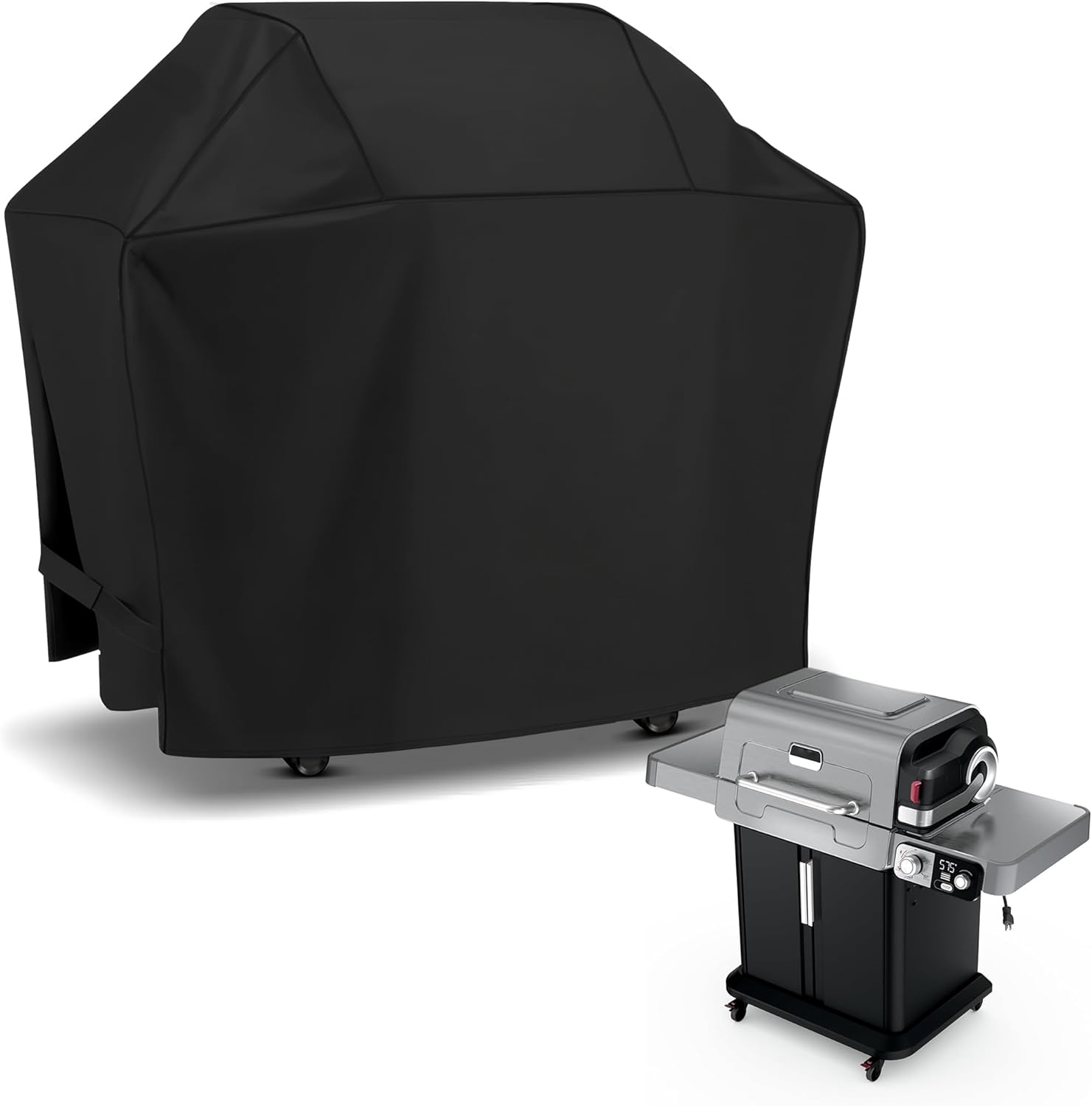 Grill Cover Compatible with Ninja FlexFlame Grill PG301, Water-Resistant Grill Covers for Ninja Outdoor Grill PG300 Series, Heavy-Duty 600D Polyester Protector with Storage Bag