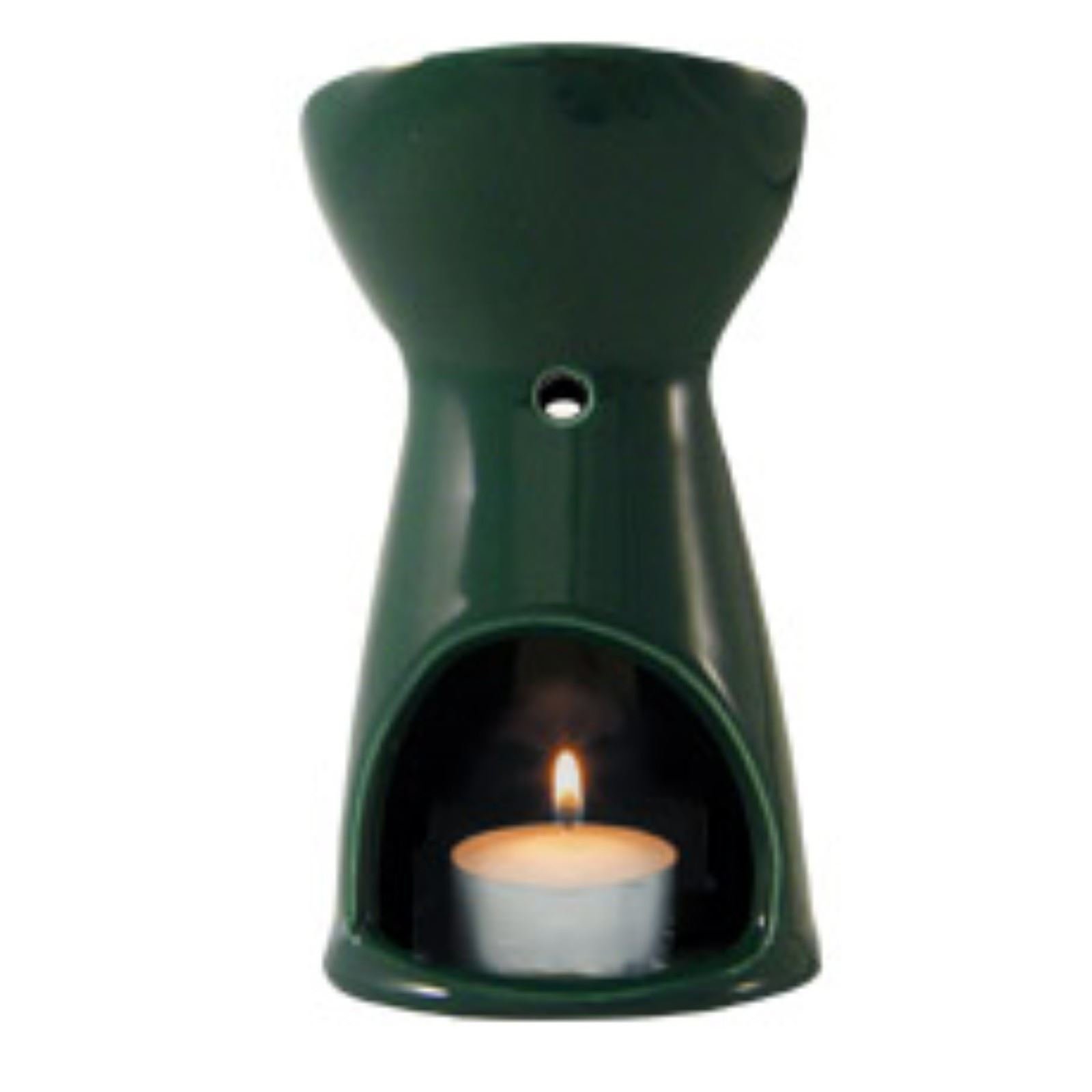 Absolute Aromas Ceramic Green Oil Burner - to use with tealight candle for essential oils