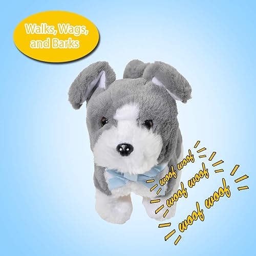 Miniatura 2 de Home-X - Schnauzer juguetes para perros eléctricos mascotas interactivas animales de peluche