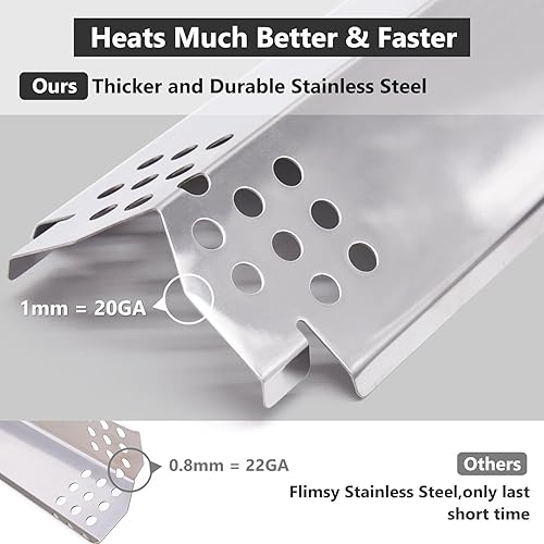 Vista 14 de Criditpid Grill Replacement Parts for Nexgrill 720-0925S, 720-0864, 720-0864M Models. Grill Heat Plates, Burner Tubes and Grill Ignitors for BBQ PRO