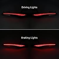 Vista 8 de TCT-MOTORPARTS Alforjas Accent Swoop - Luz LED para Honda Goldwing GL1800 F6B 2013-2017