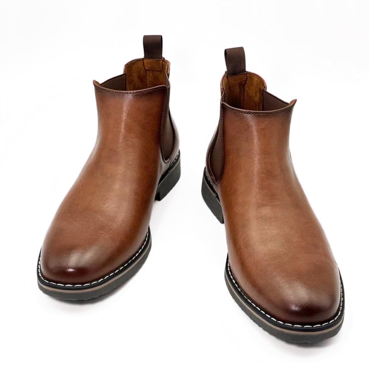 Finishing & Sewing Bottines Chelsea pour homme, Smart Casual à enfiler