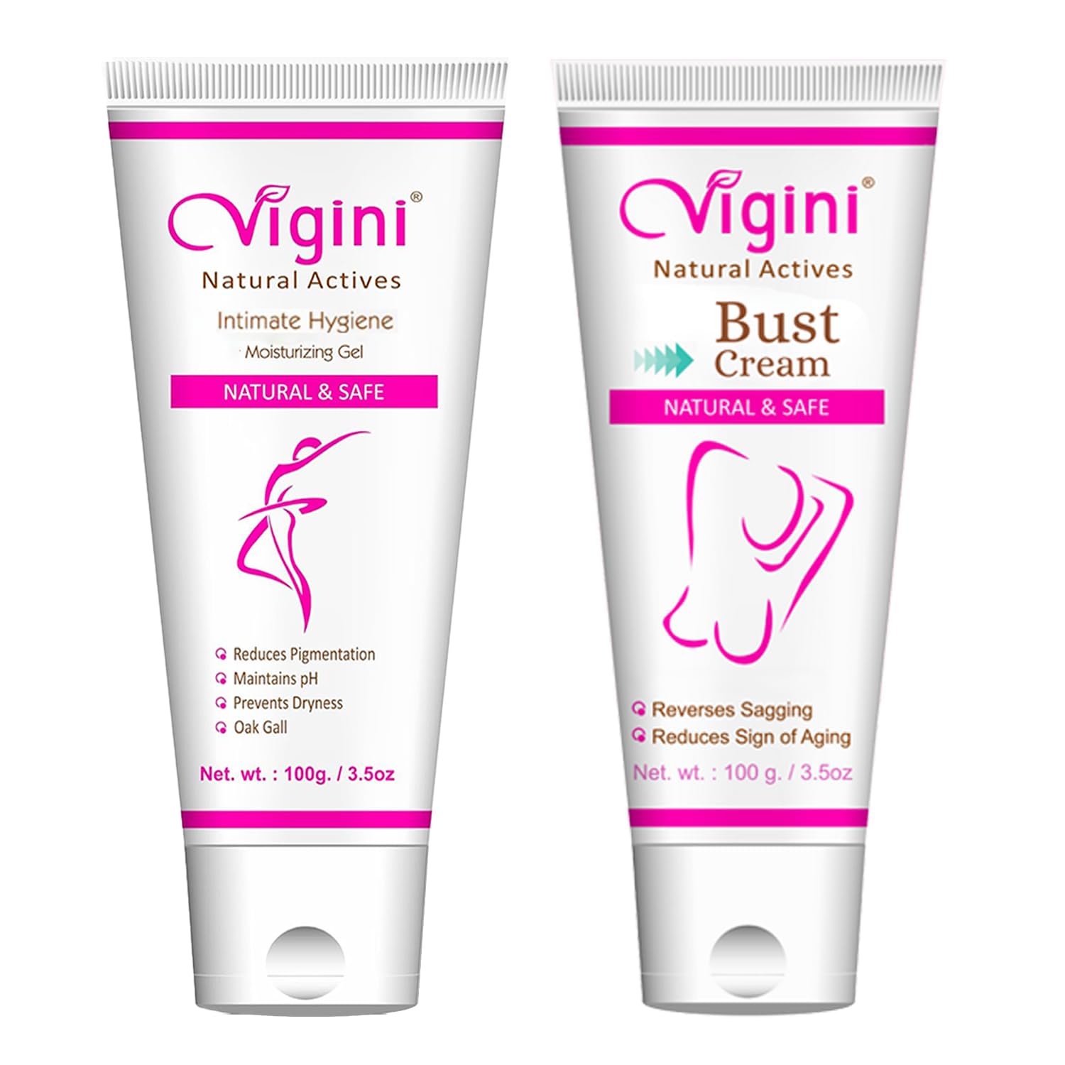 Vigini Natural Actives Body Massage Cream & Feminine Private Parts Hygiene Deodorant Intimate Lightening Gel Wash Able For Women No Added Colors Washable Maintains pH 3.5 Sulphate Paraben Free 200ml-picture-35