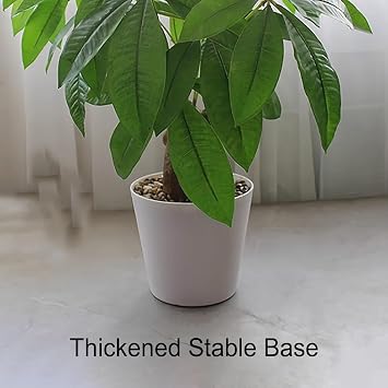 Artificial Plants Indoor, Fake Plants Indoor, Potted Faux Plant, with Realistic Leaves, for Home, Office, Kitchen, Bedroom(Small)