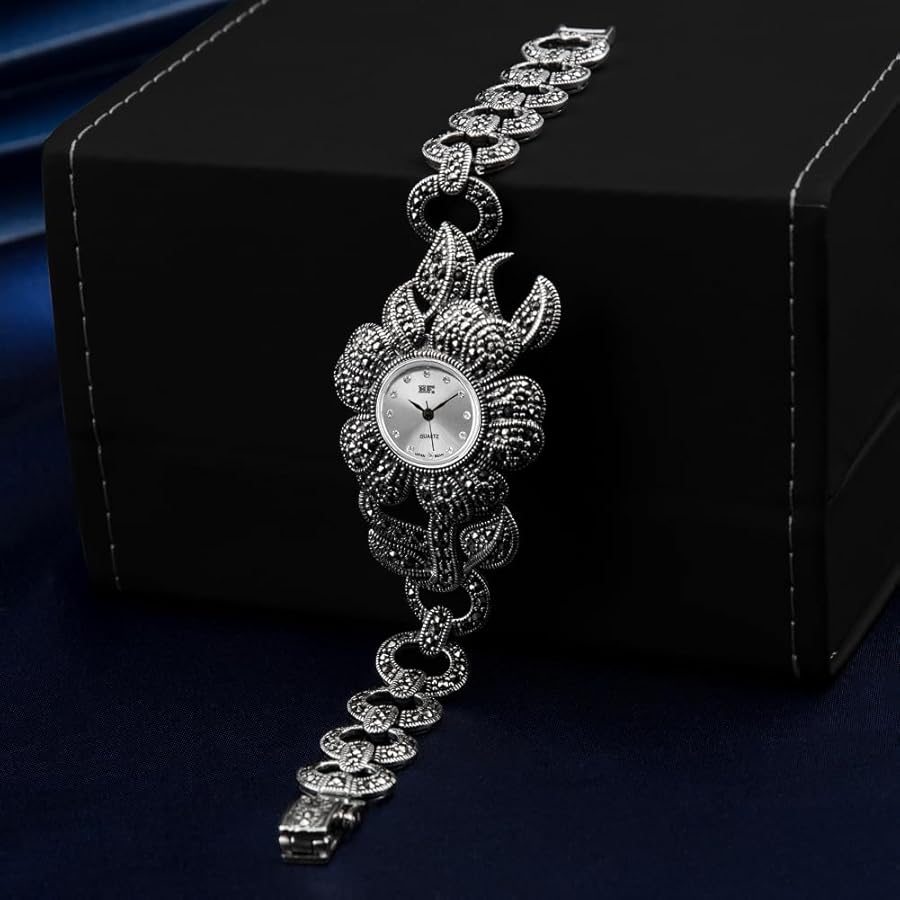 Amazon | Jade Angel 女性のフラワーセクションマークサイ925