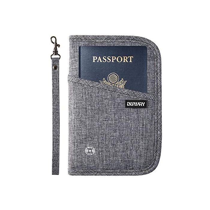 Buy Defway Passport Wallet RFID Blocking Travel Organizer Bag, Family