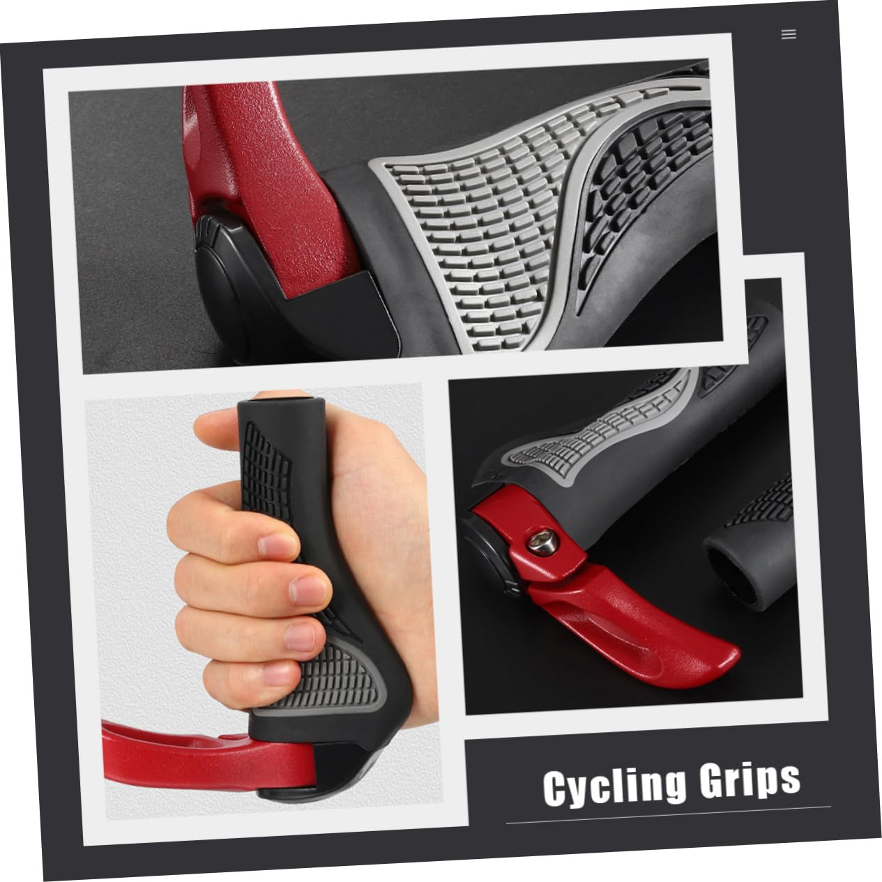 Toddmomy Couvercle de Guidon en Alliage en Aluminium poignées de vélo pour Montagne Monter Couverture de Guidon de vélo Protecteur de Guidon de vélo Caoutchouc Rouge
