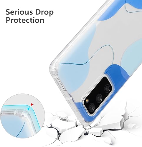 Miniatura 3 de DEFBSC Funda compatible con Samsung Galaxy S20 FE, diseño artístico de forma suave con funda protectora de parachoques incorporada, bonita funda