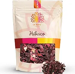 Hibisco Flor Desidratada Chá Ca.Nuts | Linha de Chás Ca.Nuts | Marca Ca.Nuts (100g)