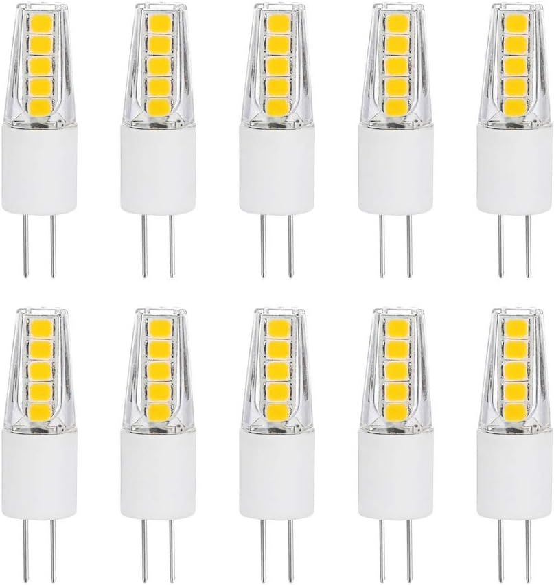 New Product SumVibe G4 LED Bulb 20W, G4 Halogen Bulb Replacement, G4 Bulbs 2 Watt, Bi-Pin Base, AC/DC 12 Volt Warm White 3000K, Non-Dimmable, 10-Pack Top Rated SumVibe G4 LED Bulb 20W, G4 Halogen Bulb Replacement, G4 Bulbs 2 Watt, Bi-Pin Base, AC/DC 12 Volt Warm White 3000K, Non-Dimmable, 10-Pack