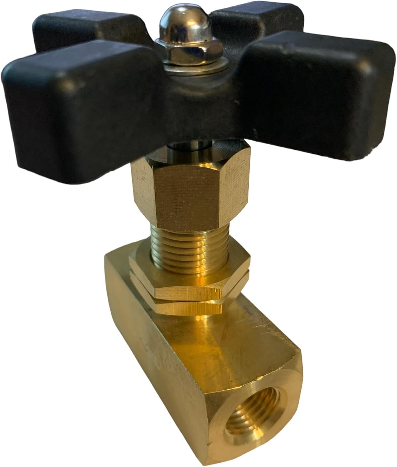 Brass Pressure Washer Injector Chemical Metering Ball Valve 1/4 NPT-F Hot Water Capable 300F