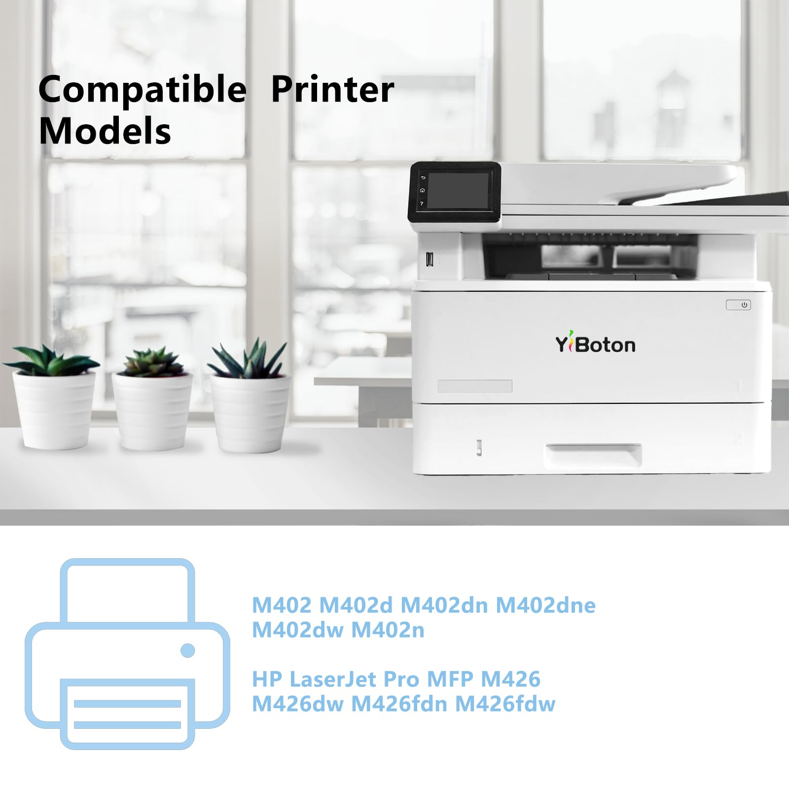 Lot de 2 cartouches de toner 26A CF226A MICR de remplacement pour imprimantes HP M402 M402d M402n M402dn M402dne M402dw M426 M426dw M426fdn M426fdw