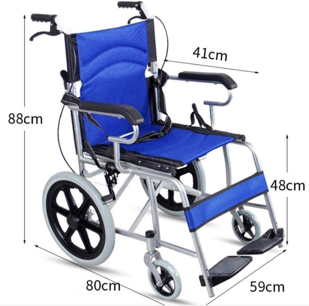 Rollstuhl Transport Rollstuhl Ältere Leichte Falten Stahl Home Transport Rollstuhl Dual Handbremsen Handläufe Erwachsene Sport Reise Rollstühle