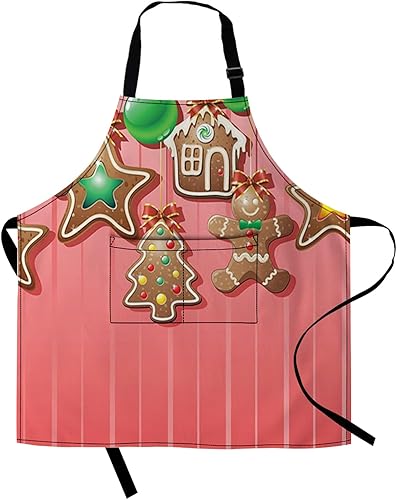 Delantal para mujeres y hombres, correa ajustable para el cuello con lazos largos, delantales de chef para cocina