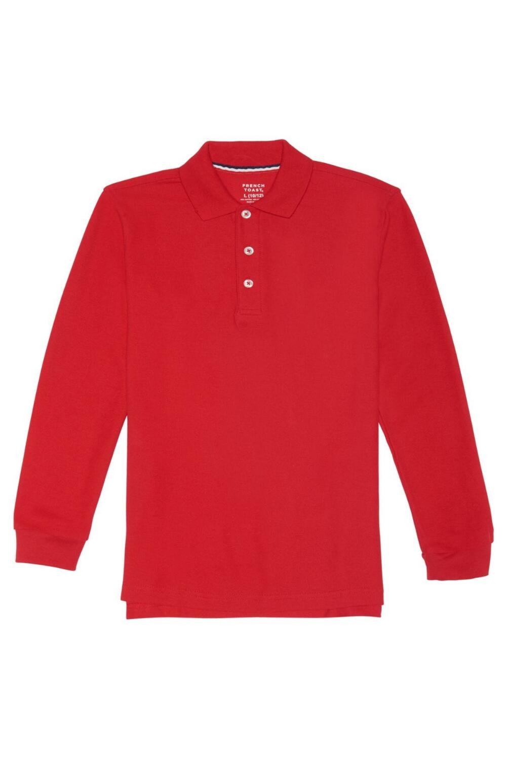 French Toast Little Boys' Long Sleeve Pique Polo
