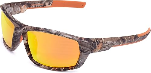 Miniatura 8 de BRUBAKER Gafas de sol polarizadas de camuflaje para pesca y caza, lentes de color