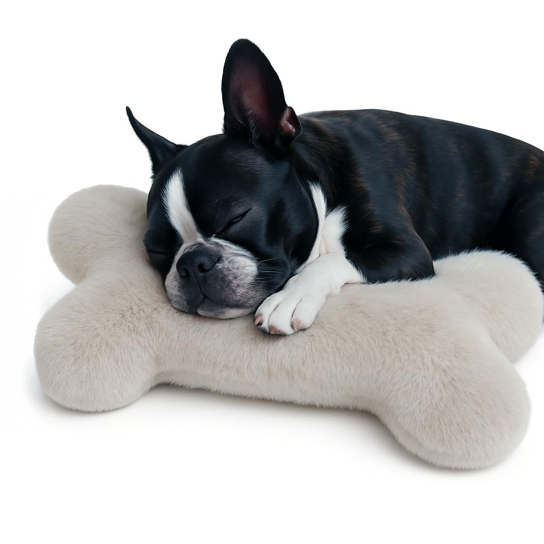 Pillow For Dog Dog Large Bone Shaped Cushion 60 × 40 cm – Calming Pet Cushion – Plush Comfort Pillow for Dogs & Puppies To Sleep On