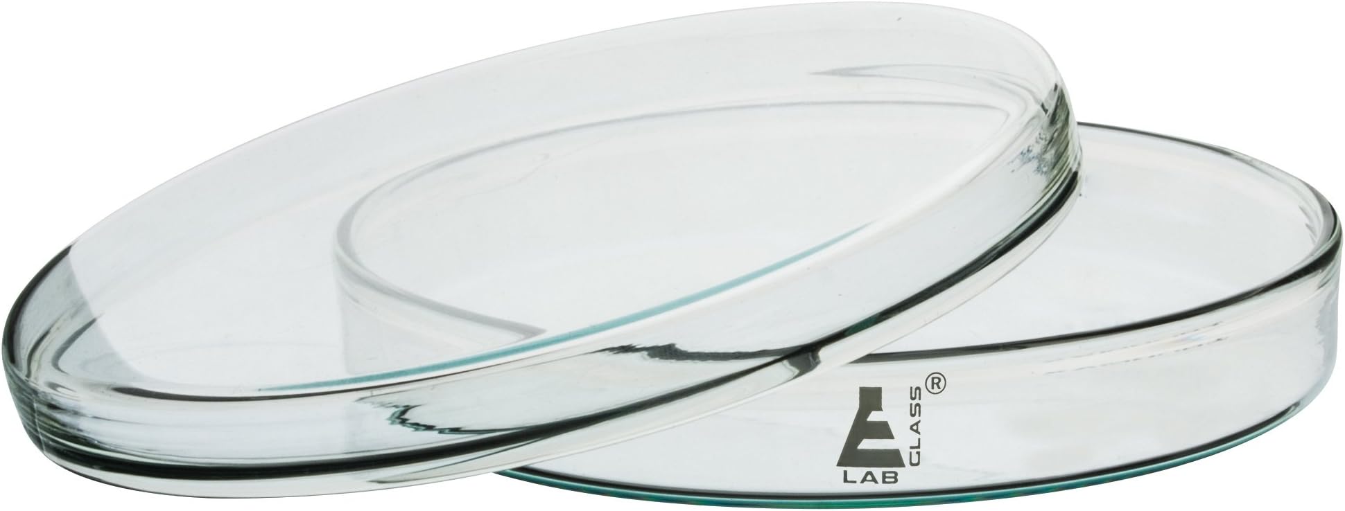 CH0370C Premium Petri Dish, Heavy Borosilicate Glass, 100mm Diameter, 17mm Height, Pack of 5