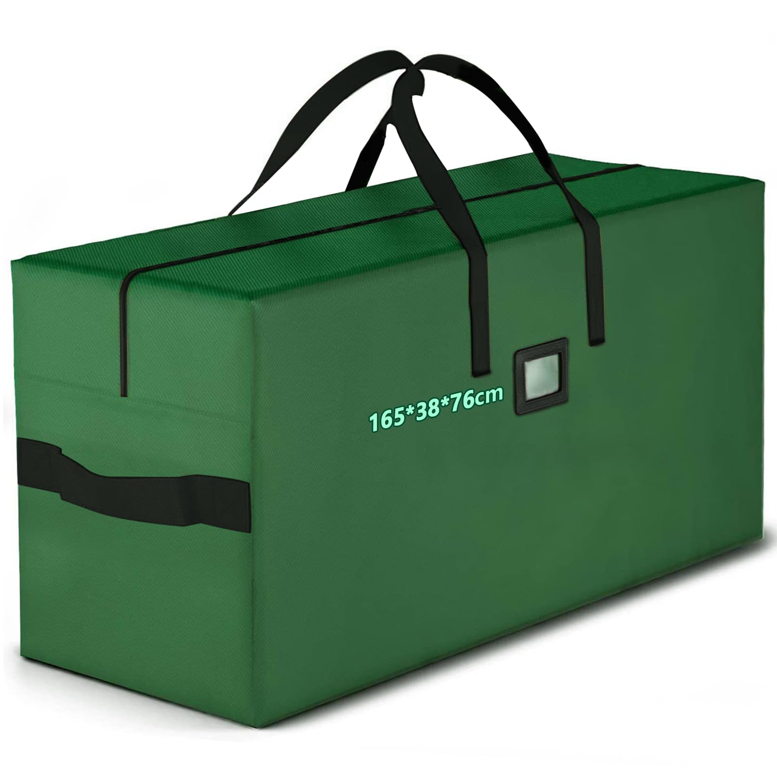 ENCOUN Sac de Rangement XXXL, Housses de Coussin d'extérieur, Tissu Oxford 600D Housse de Rangement, Iimperméable Rangement Coussin Salon de Jardin, 165*38*76cm Sac Rangement Couette pour Sapin Noel