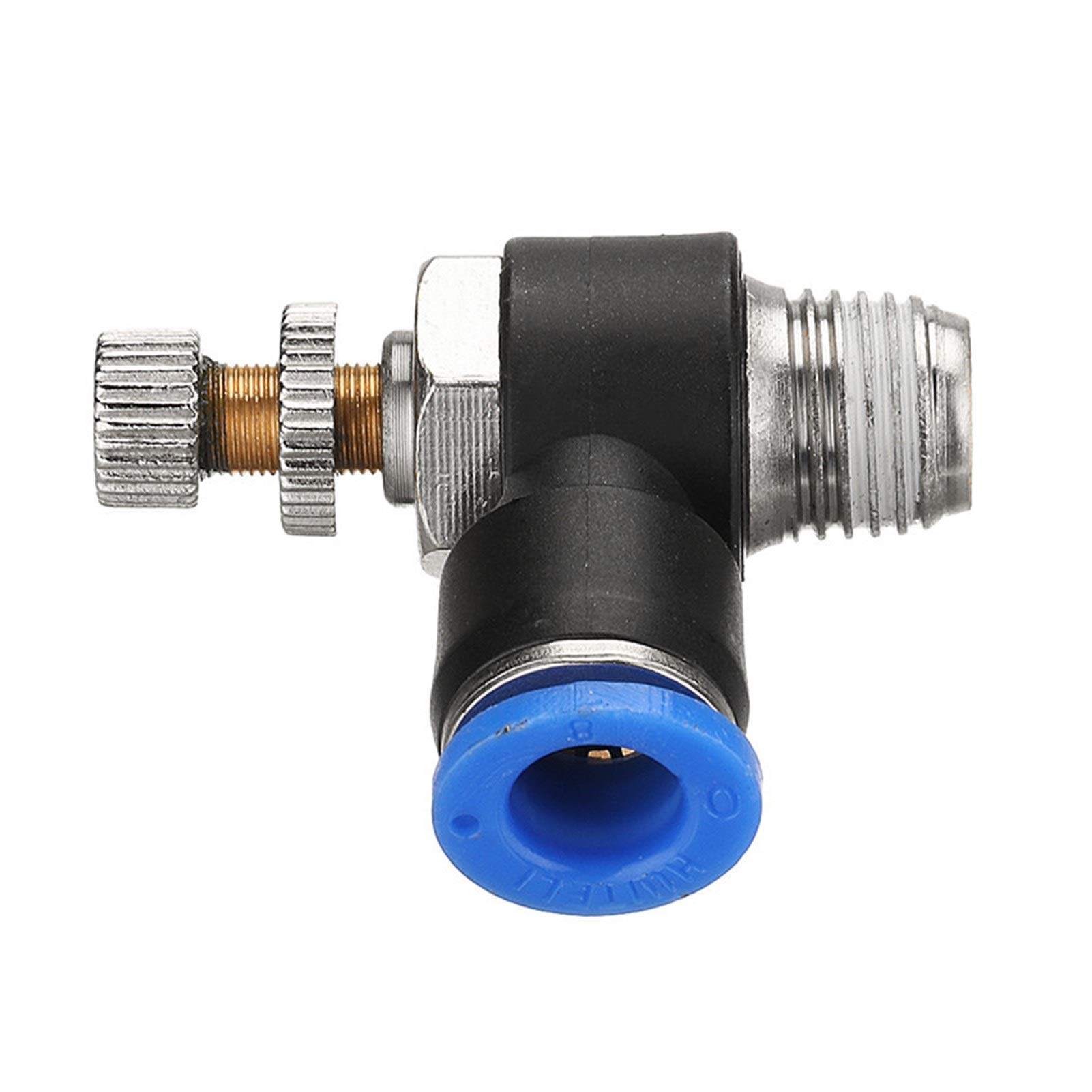 5pcs Série pneumatique Connecteur SL 8-01 8-02 8-03mm réglable Joint Papillon Rotation à 360 degrés,Matériau Durable(8 03)